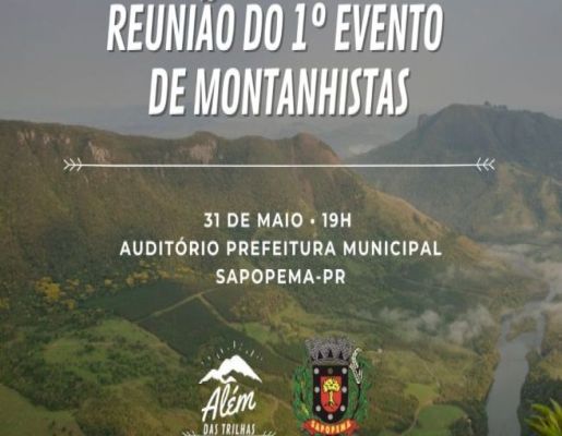 REUNIÃO DO 1º EVENTO DAS MONTANHAS